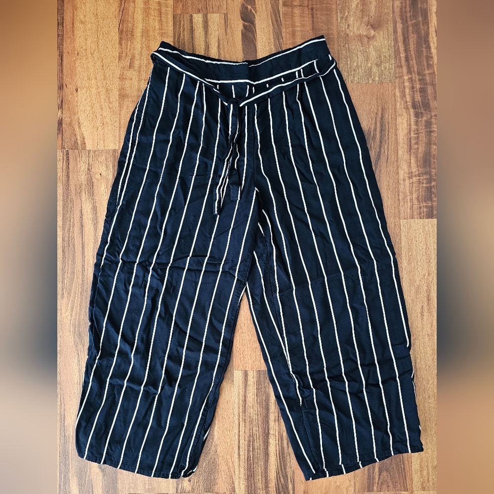 Abercrombie Cropped Wide Leg Dress Pants